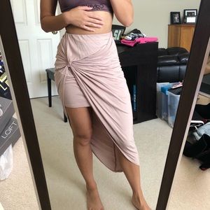 Mauve Wrap Skirt